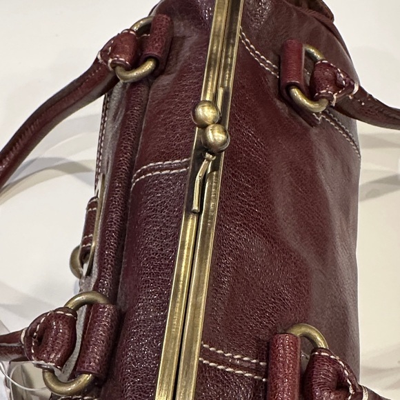 NWT Hype Elegant Plum (Cordovan) Burgundy Leather Handbag - Picture 5 of 12